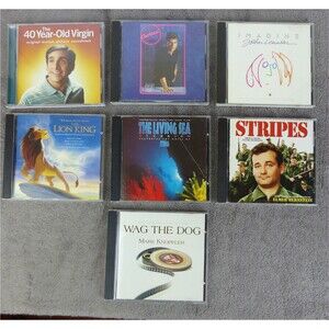 Movie Soundtrack 7 CDs Lot Lion King John Lennon Cocktail Sting Knopfler